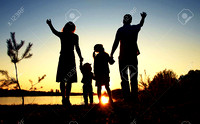 69344134-silhouette-of-a-happy-family-with-children